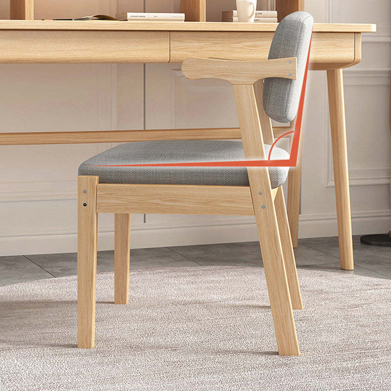 Nordic Fabric Wood Armchair
