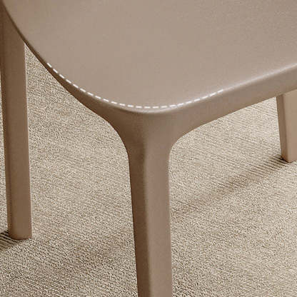 Nordic Plastic Armless Chair — Orange