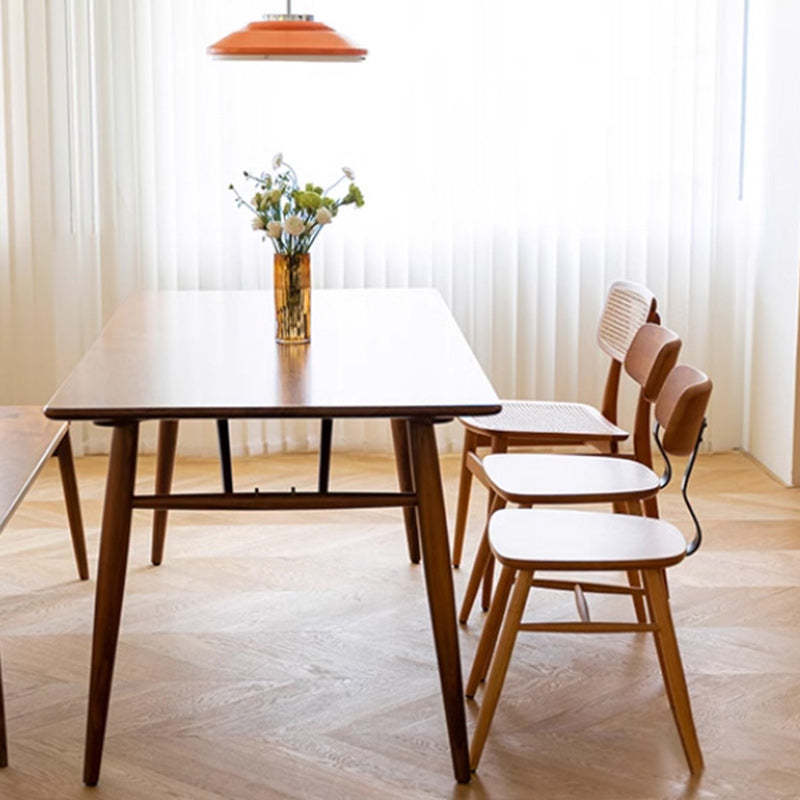 Scandinavian Iron Wood Armless Chair