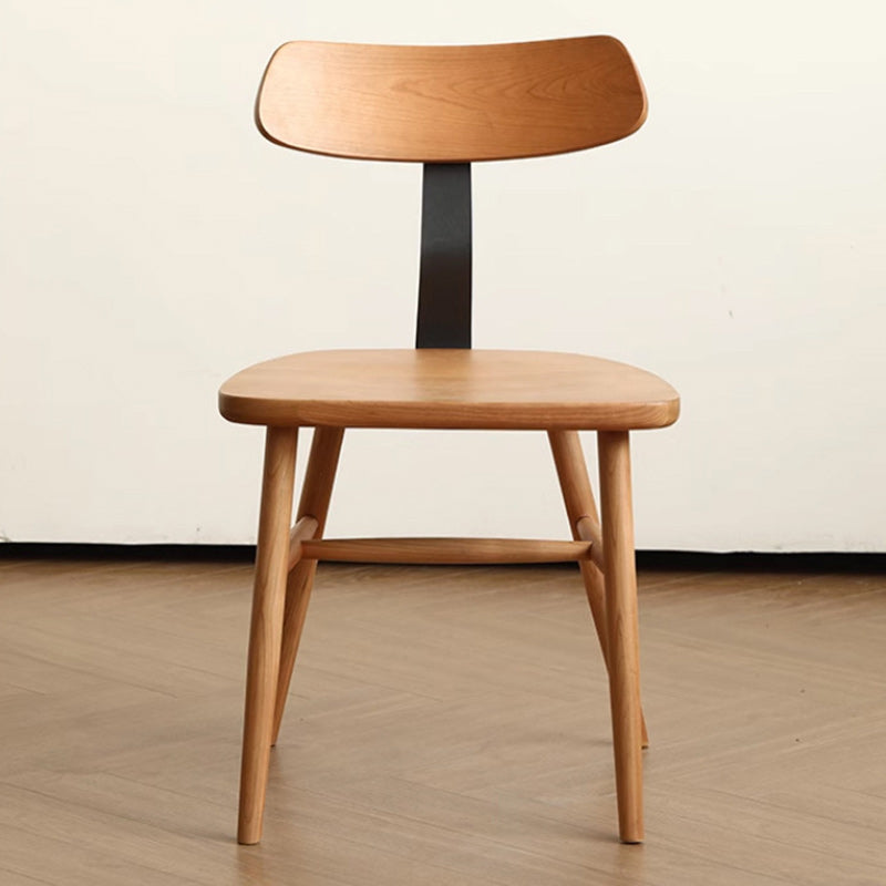 Scandinavian Iron Wood Armless Chair
