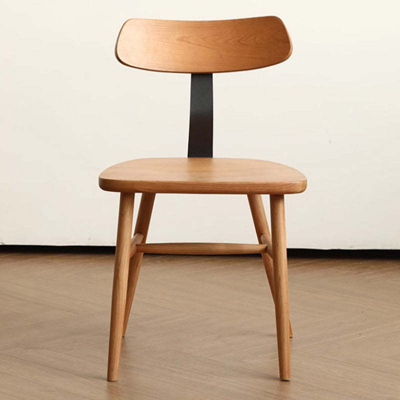 Scandinavian Iron Wood Armless Chair