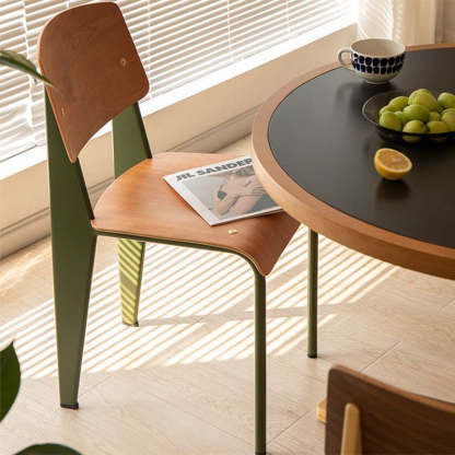 Scandinavian Wood Armless Chair