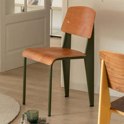 Scandinavian Wood Armless Chair