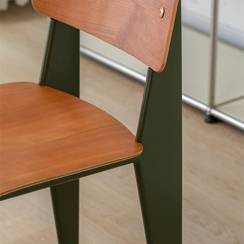 Scandinavian Wood Armless Chair