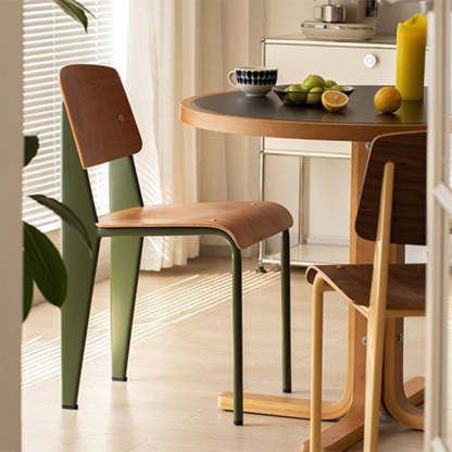 Scandinavian Wood Armless Chair