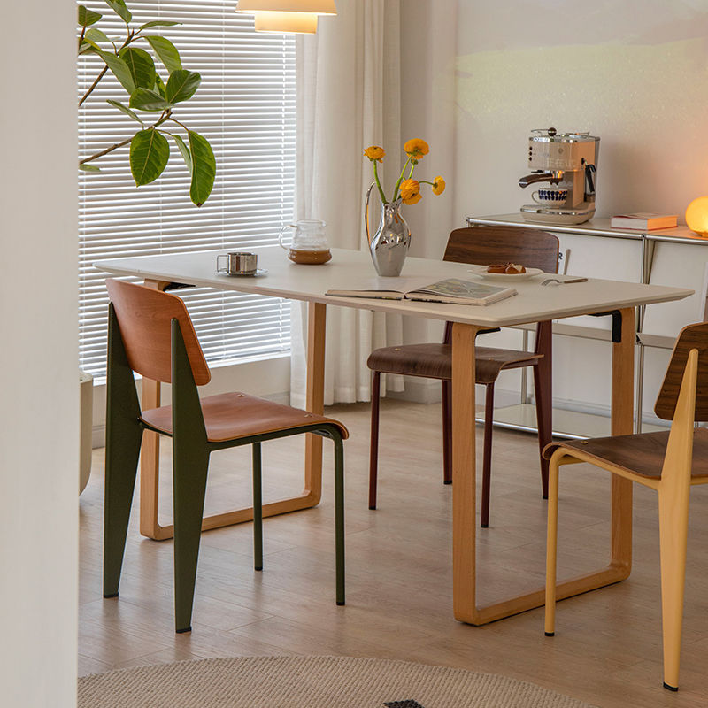 Scandinavian Wood Armless Chair