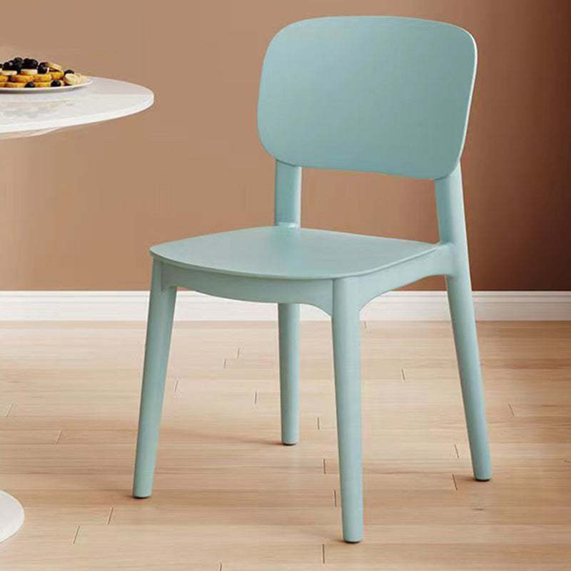 Red creative armless accent chairs