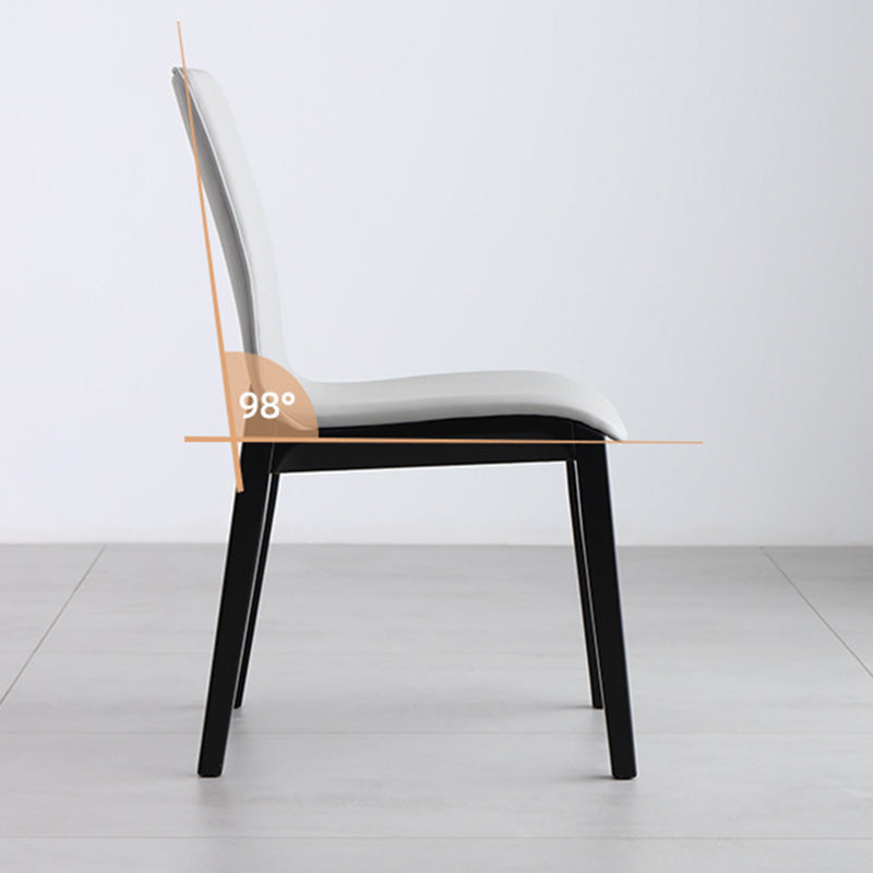 Nordic Wood Leather Dining Chair