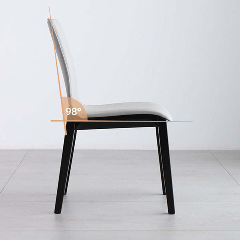 Nordic Wood Leather Dining Chair
