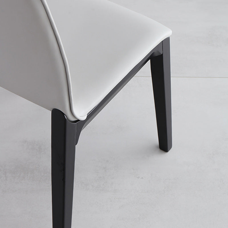 Nordic Wood Leather Dining Chair