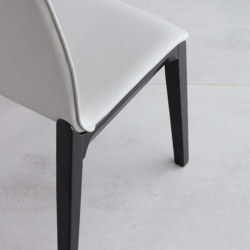 Nordic Wood Leather Dining Chair