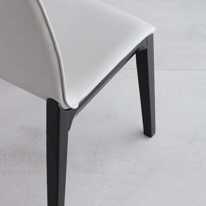Nordic Wood Leather Dining Chair