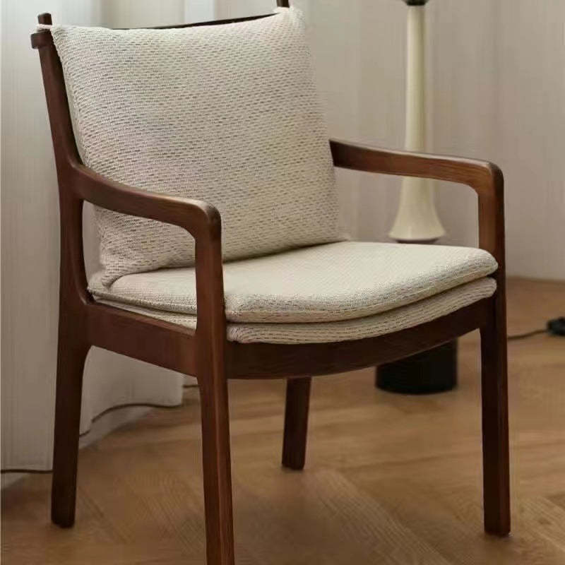 Nordic Wood Chair with Armrest