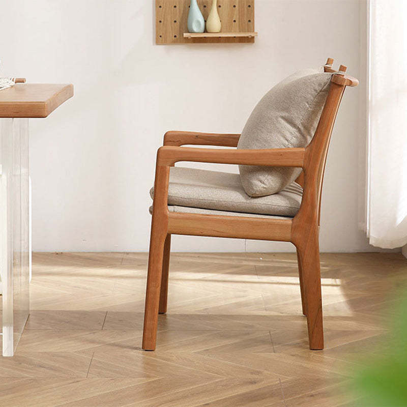 Nordic Wood Chair with Armrest
