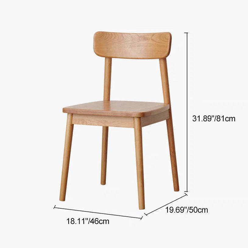 Nordic Wood Armless Chair
