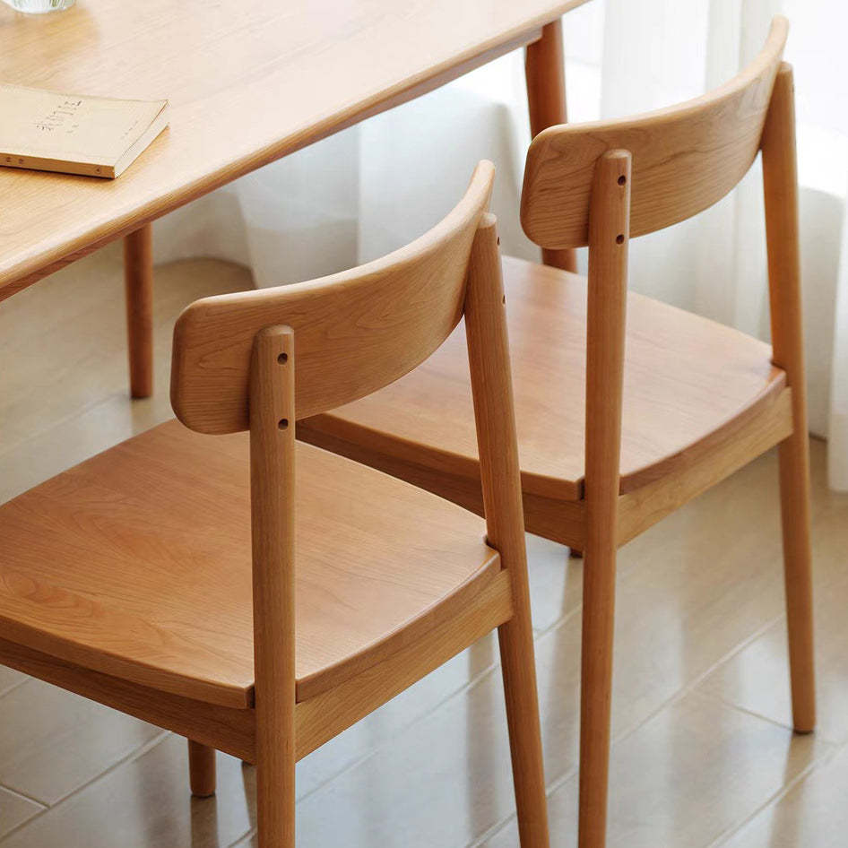 Nordic Wood Armless Chair