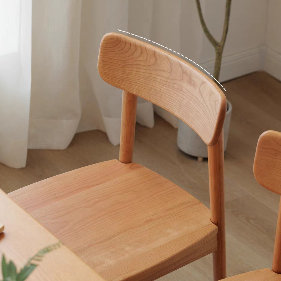 Nordic Wood Armless Chair