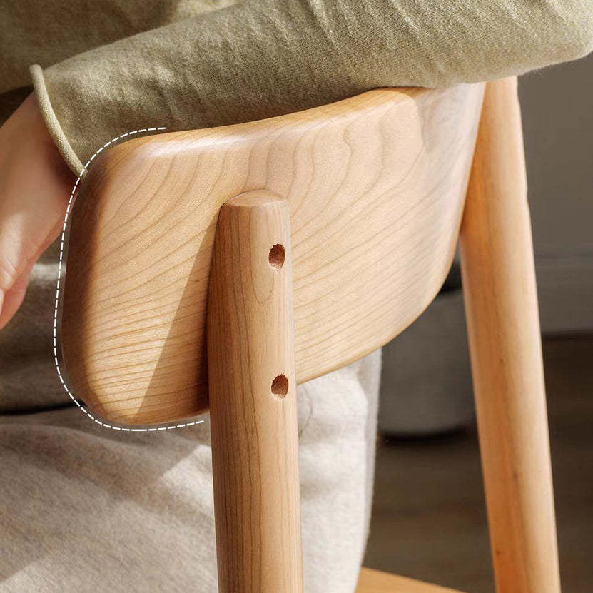 Nordic Wood Armless Chair