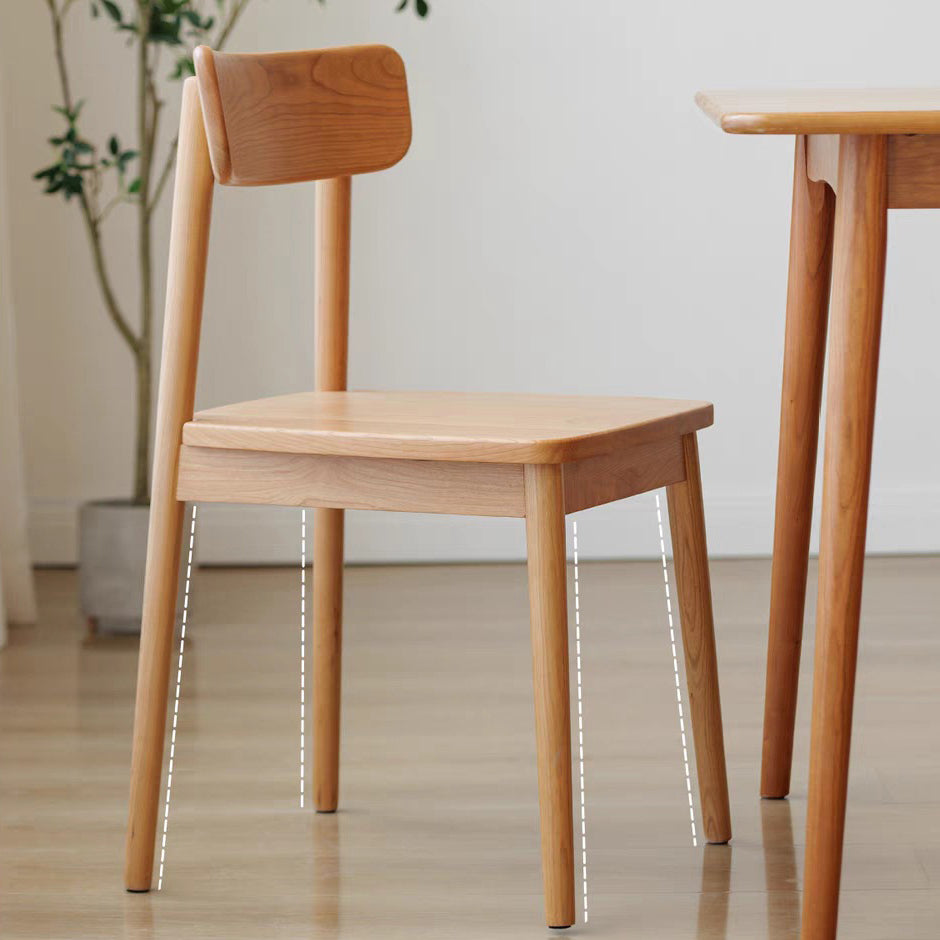 Nordic Wood Armless Chair