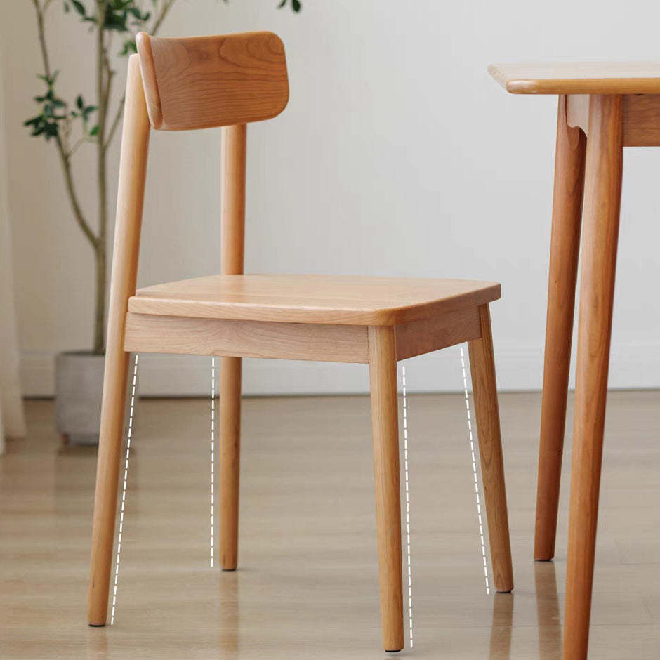 Nordic Wood Armless Chair