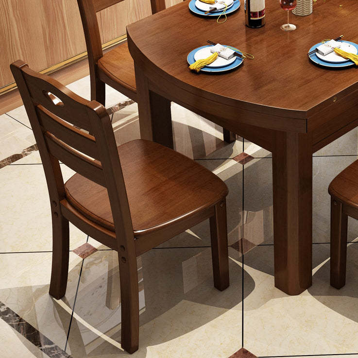 Vintage Solid Wood Dining Chair — Particle Board / Walnut