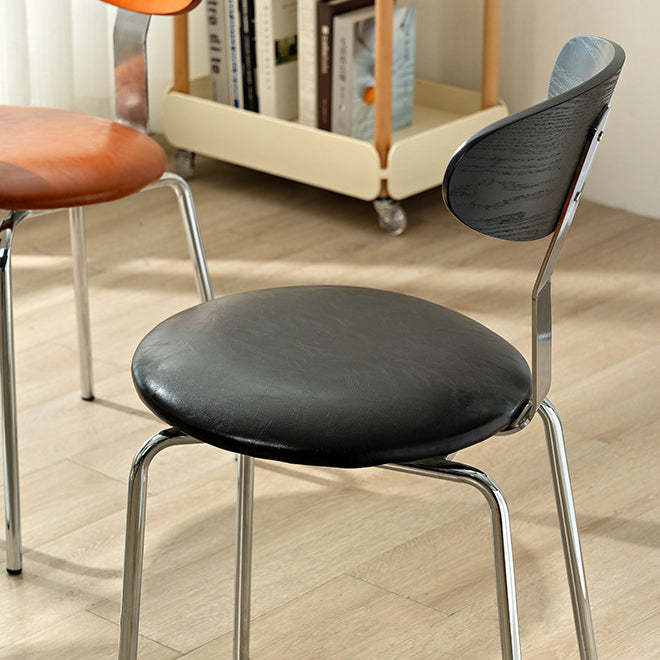 Vintage Board Iron Upholstered Dining Chair