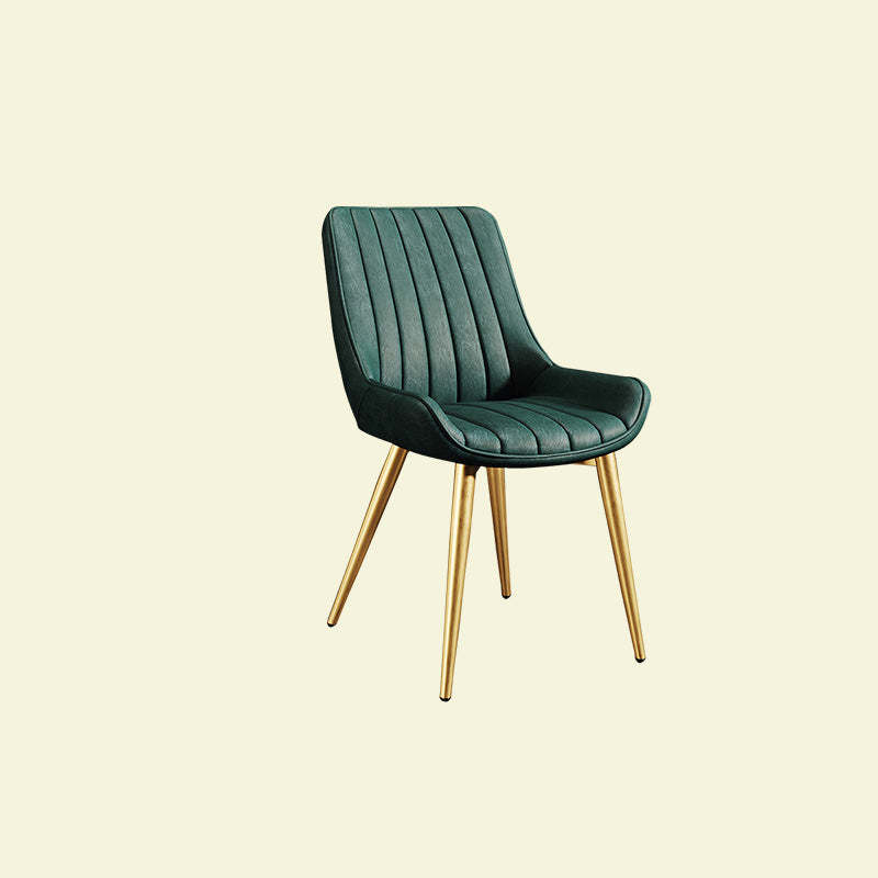 Contemporary Upholstered Leather Carbon Steel Chair