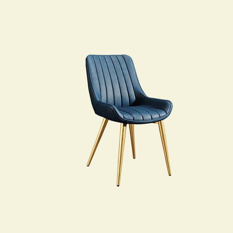 Contemporary Upholstered Leather Carbon Steel Chair