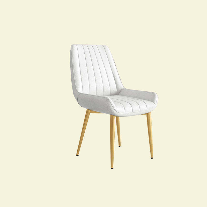 Contemporary Upholstered Leather Carbon Steel Chair