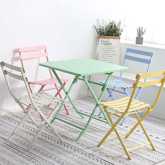Nordic Iron Foldable Dining Chair