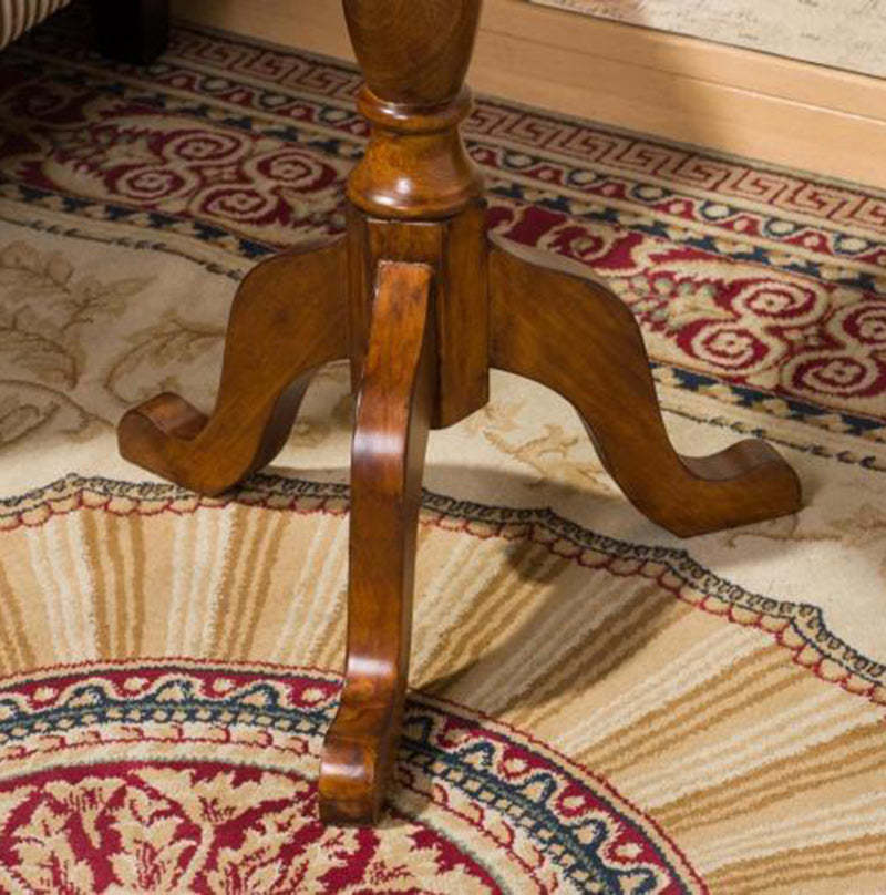 Vintage Tripod Rubberwood End Table
