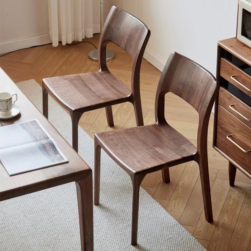 Lighom minimalist wood dining chairs & benches
