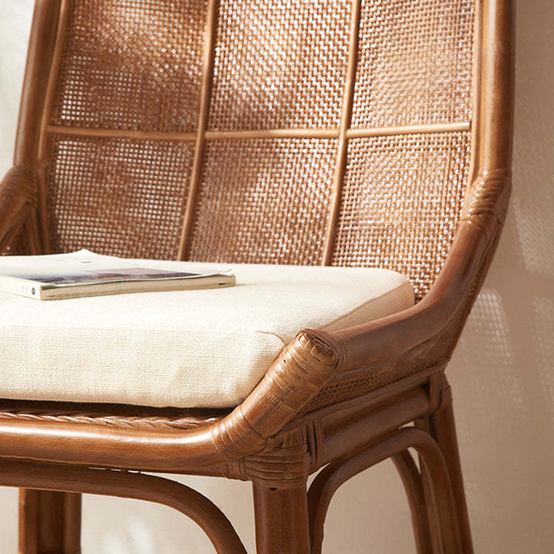 Japanese Woven Rattan Dining Chair