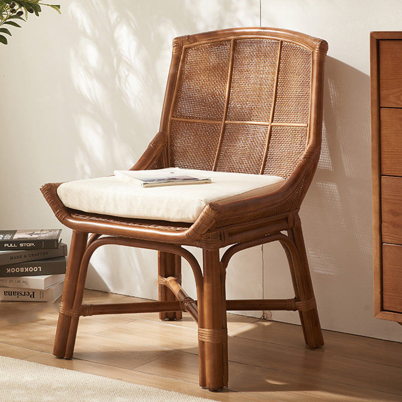 Japanese Woven Rattan Dining Chair