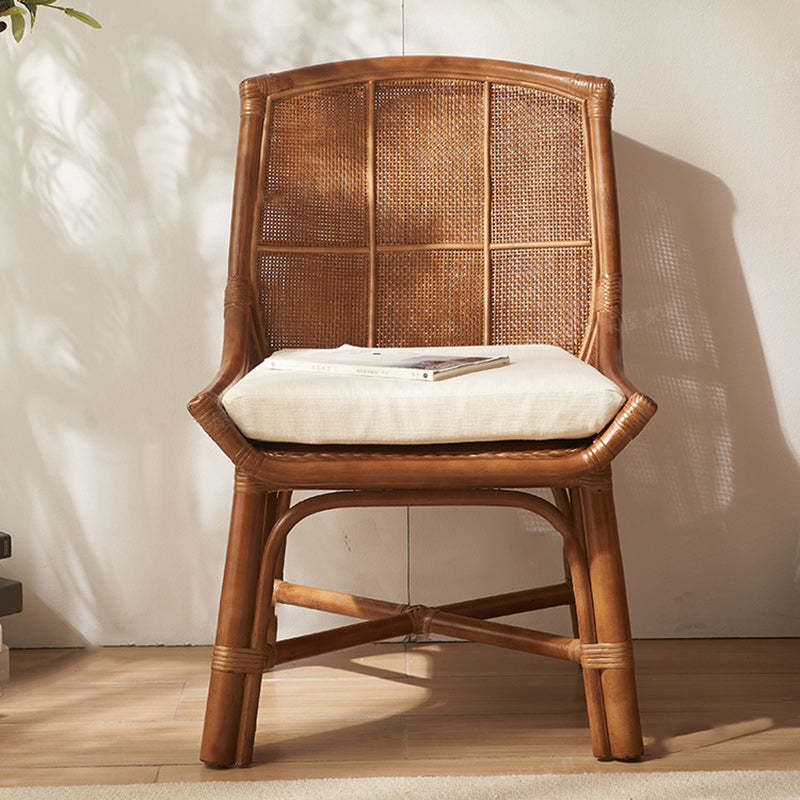 Japanese Woven Rattan Dining Chair