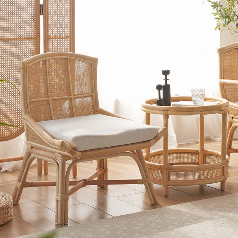 Traditional woven natural dining chairs & benches