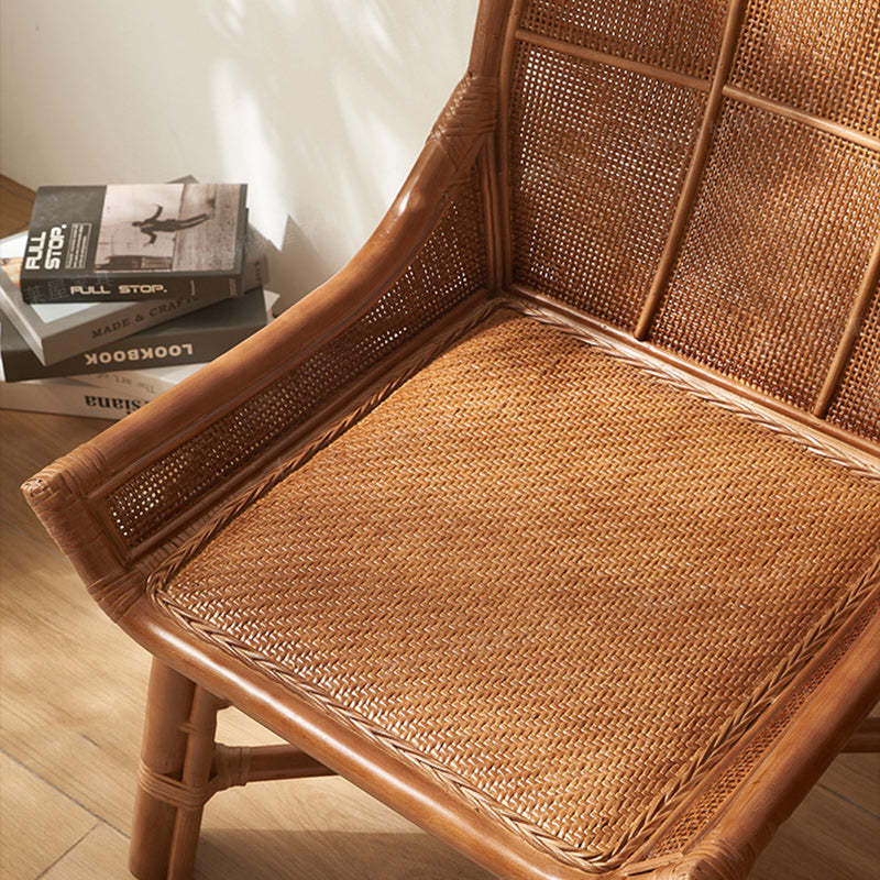 Japanese Woven Rattan Dining Chair