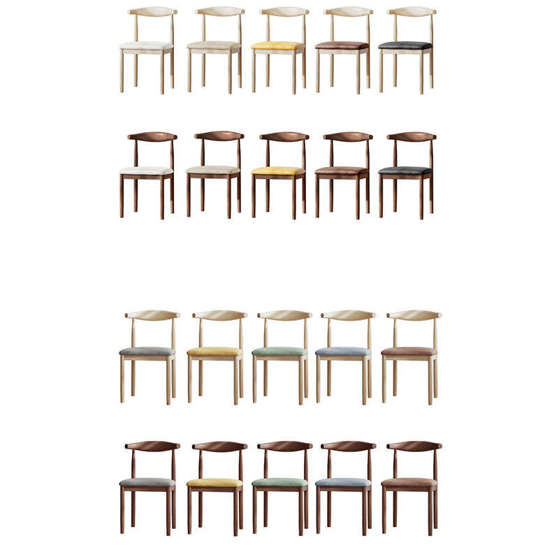 Vintage Linen PU Leather Dining Chair