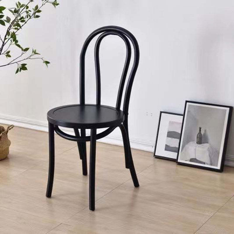 Retro Rattan Beech Arched Dining Chair