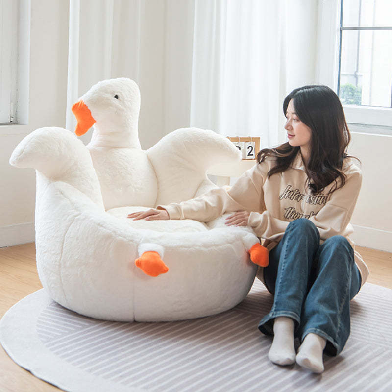 Swan Lamb Cashmere Accent Chair