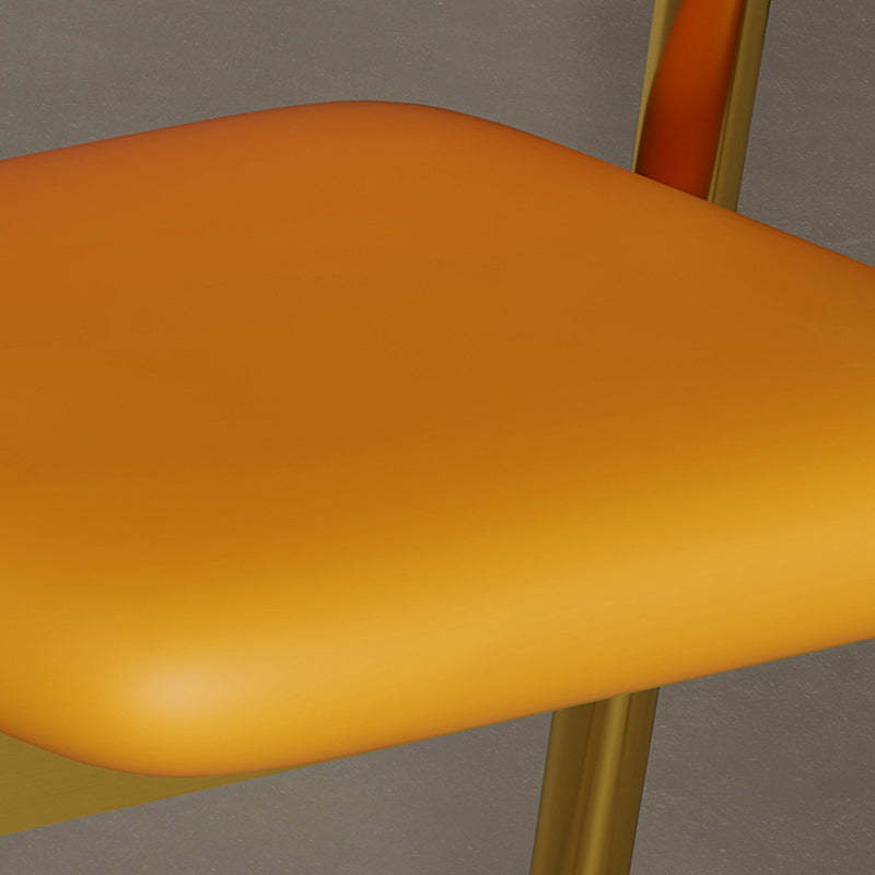 Curved Pana Leather Linen Dining Chair — Cyan Linen - Wood Legs