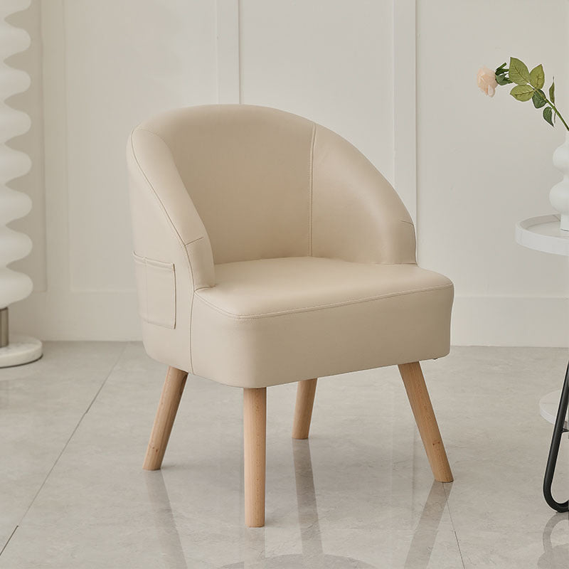 Nordic Tech Cloth Wood Accent Chair