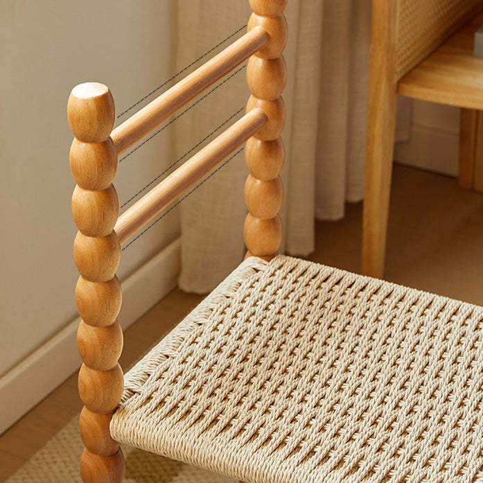 Vintage Ladder Back Rubberwood Dining Chair