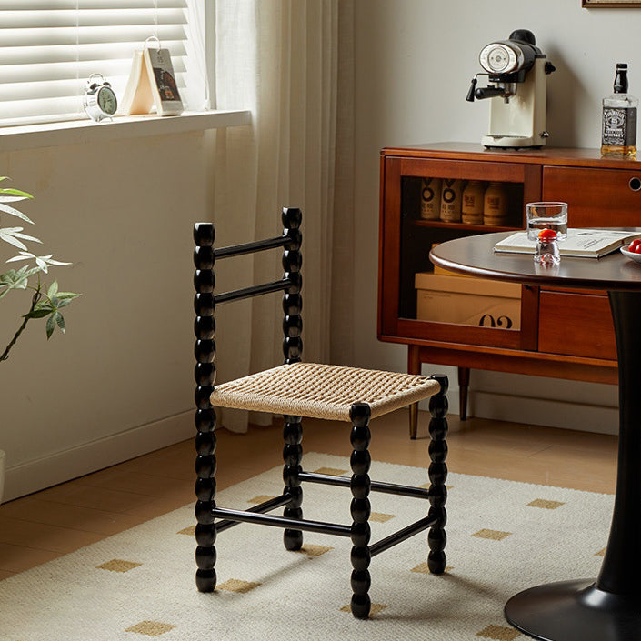 Vintage Ladder Back Rubberwood Dining Chair