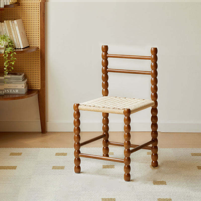 Vintage Ladder Back Rubberwood Dining Chair