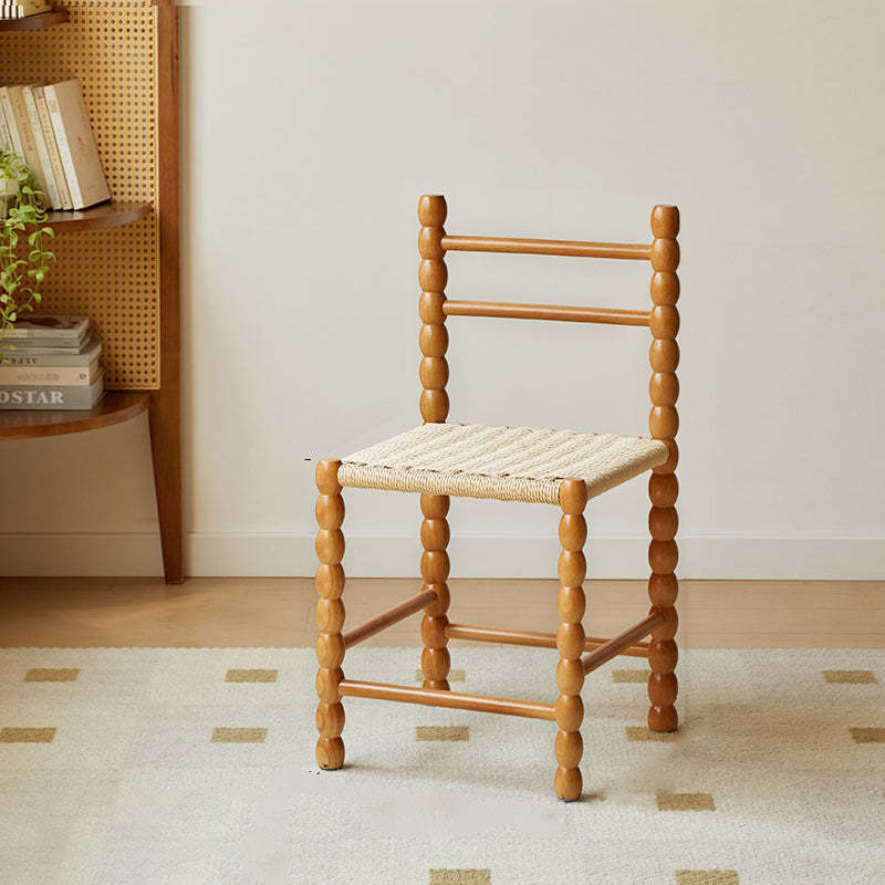 Vintage Ladder Back Rubberwood Dining Chair