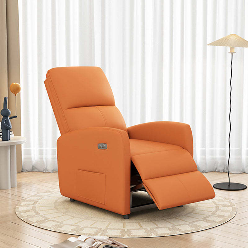 Modern Electric Carbon Steel Pana Leather Accent Chair