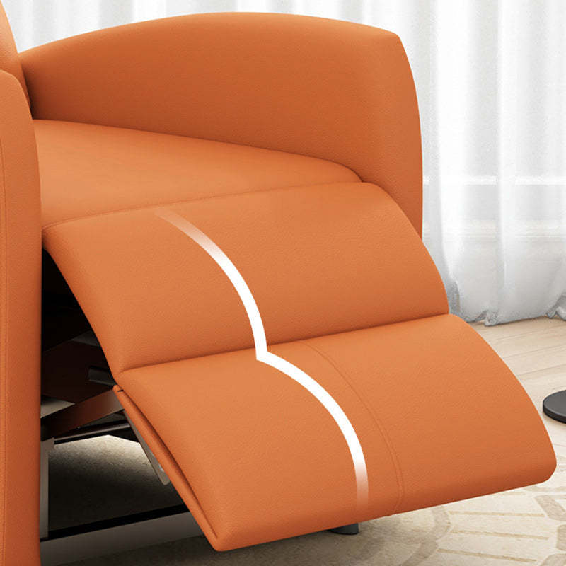 Modern Electric Carbon Steel Pana Leather Accent Chair — Regular + USB Charging / Black