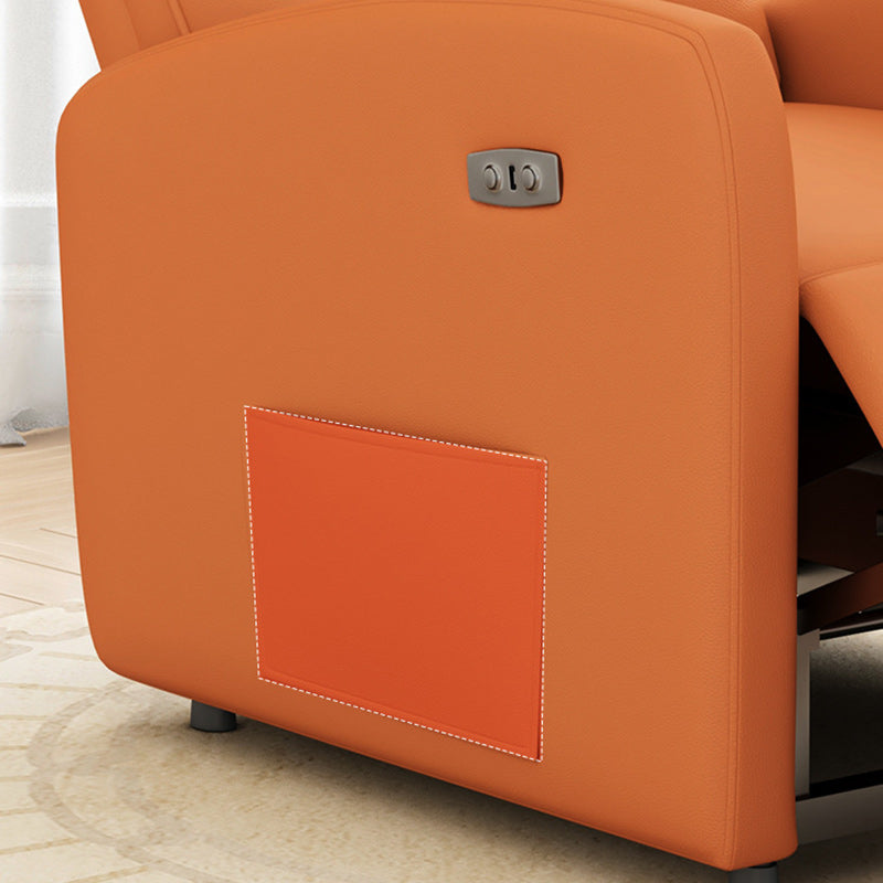 Modern Electric Carbon Steel Pana Leather Accent Chair