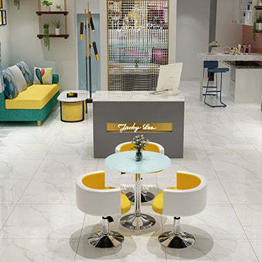 Scandinavian PU Leather Vanity Stool